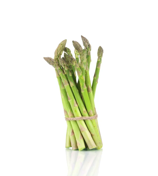 Bos van asperges vastgebonden. — Stockfoto