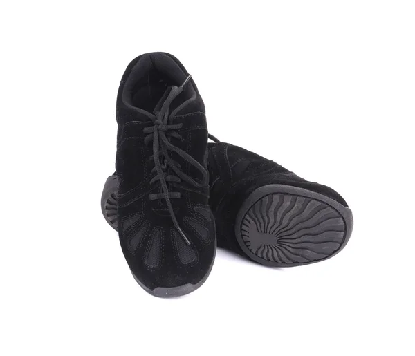 Zapatillas de baile de cuero negro . — Foto de Stock