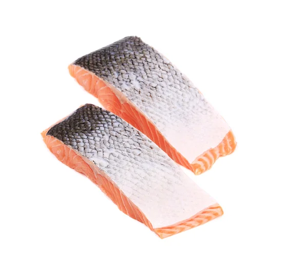Pesce salmone affettato . — Foto Stock