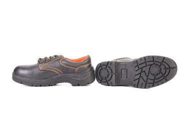 Turuncu iç metin ile siyah adamın çizme.