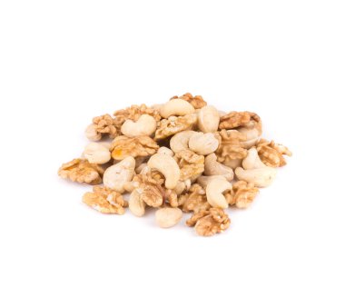 yığın, ceviz ve kaju fıstığı.