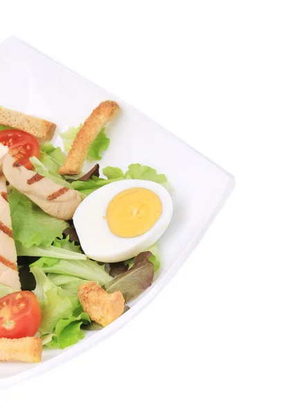 Salada de césar com ovos . — Fotografia de Stock