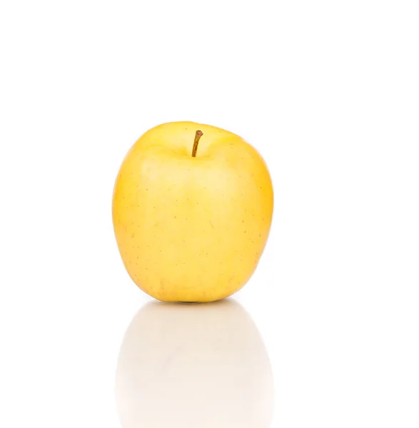 Yellow apple close up. — Stock Photo, Image