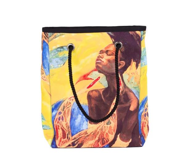 African style print on the bag. — Stock Photo, Image