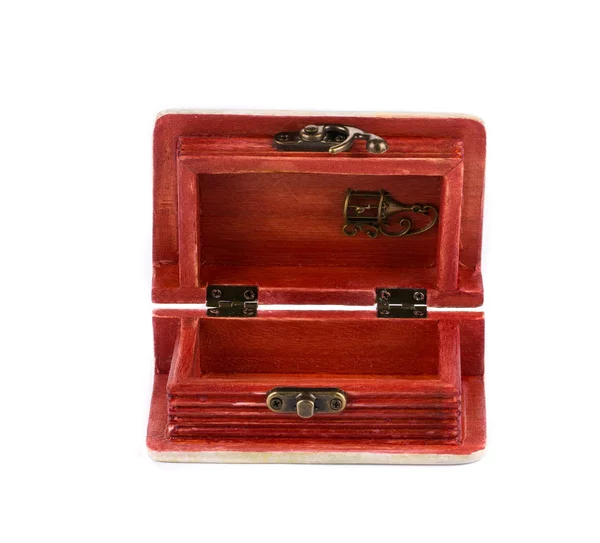 Wooden jewelry box. — Stock Photo, Image