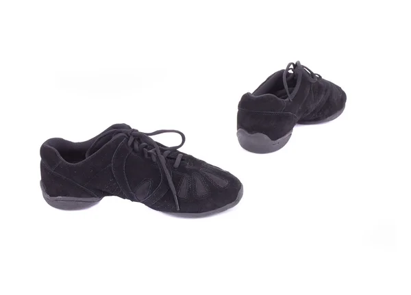 Pair of black dance shoes. — Stock Photo, Image