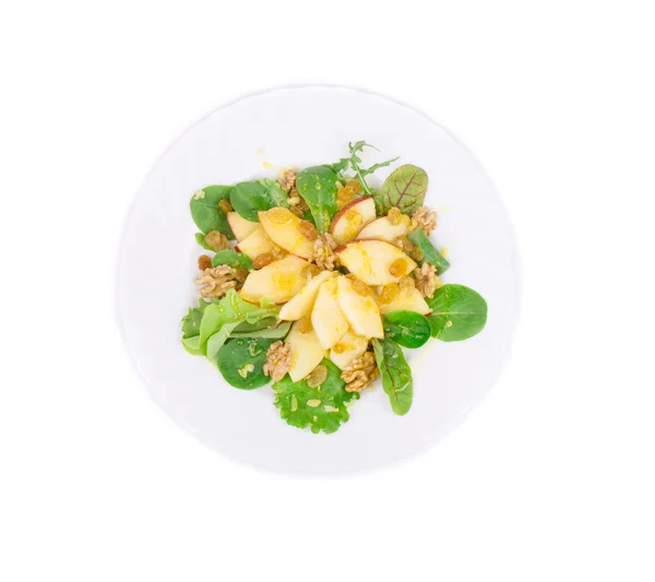 Healthy salad with apple and walnuts. — Stock Photo, Image