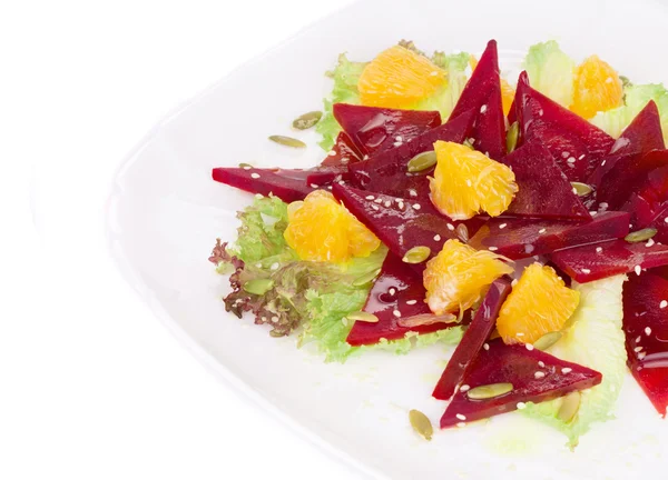 Turuncu ve tohum pancar salatası. — Stok fotoğraf