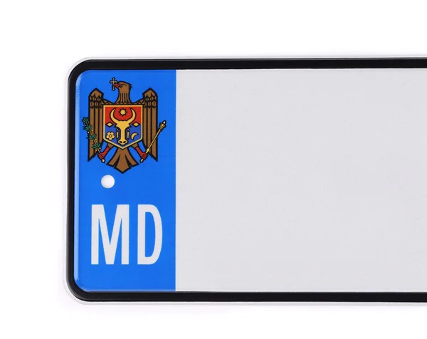 Number plate from Moldova. — Stock Photo, Image