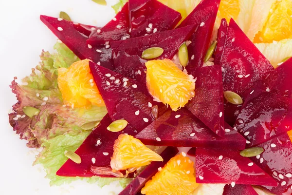 Nahaufnahme von Rübensalat. — Stockfoto