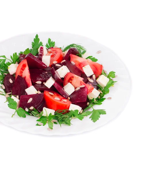 Close up van bieten salade. — Stockfoto