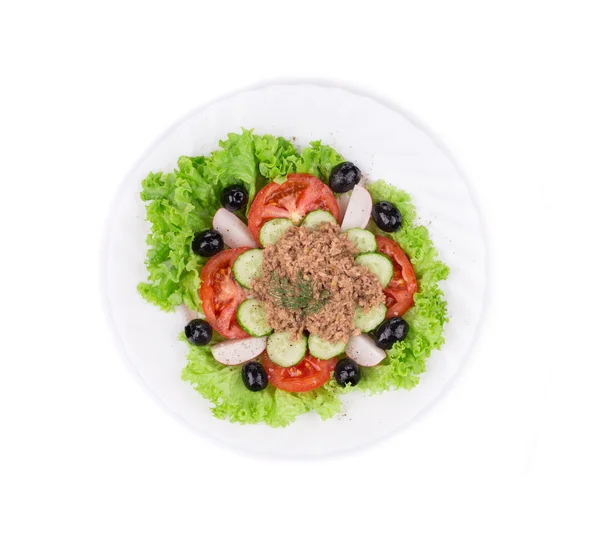 Салат из тунца . — стоковое фото