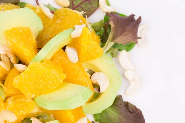 Fitness salad with oranges and lettuce. — Stock Photo, Image
