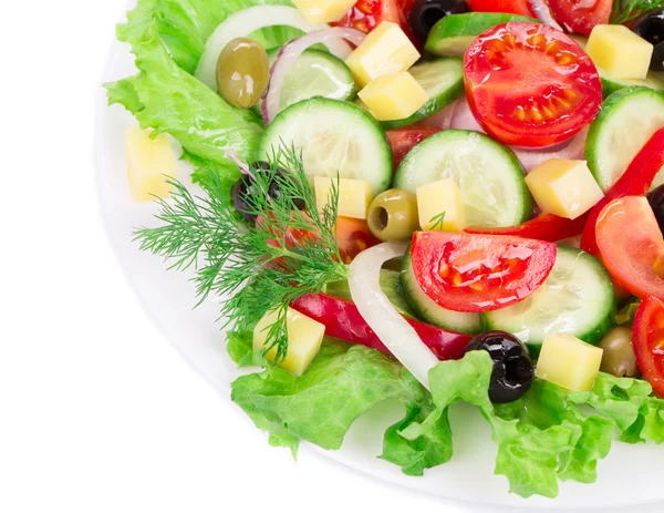 Gros plan sur la salade grecque. — Photo