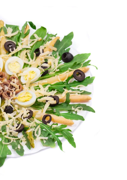 Asparagus salad with anchovies. — Stock Photo, Image