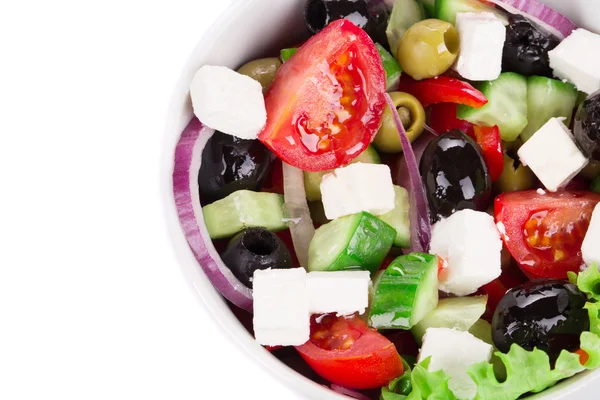 Sluiten van Griekse salade. — Stockfoto