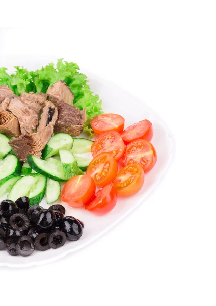 Close up of tuna salad. — Stock Photo, Image