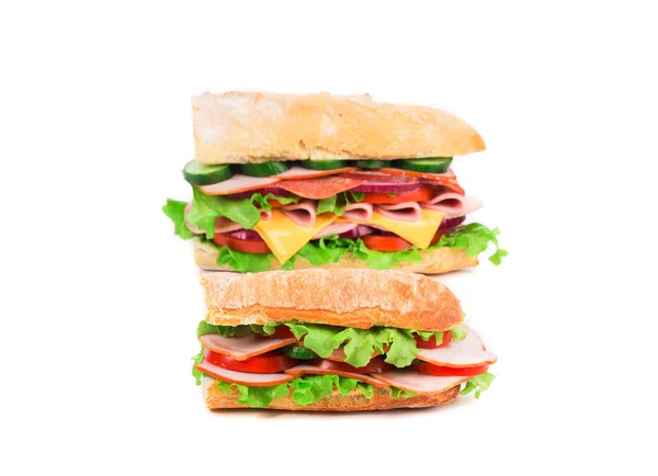 Two fresh sandwiches. — Stock Photo, Image