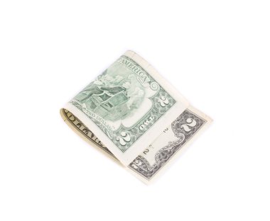 İki dolar bill.
