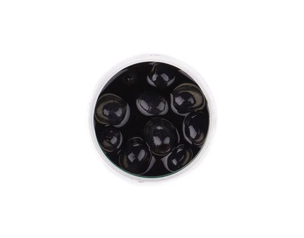 Aceitunas negras enlatadas . — Foto de Stock