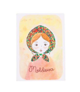 handgemaakte Postkaart.