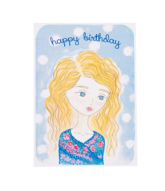 handgemaakte Postkaart.