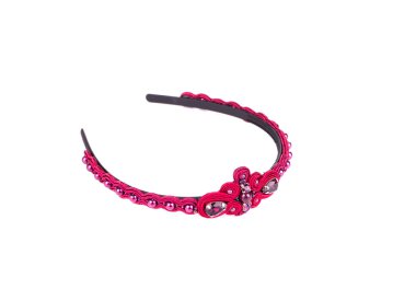 çiçekli kafa bandı.