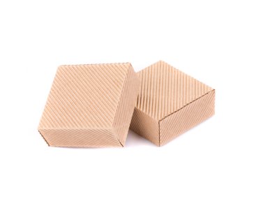 karton kutu yığınları.