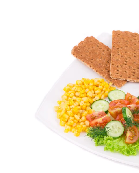 Salada com milho . — Fotografia de Stock