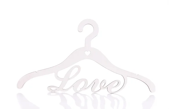 Вешалка с надписью Любовь . — стоковое фото