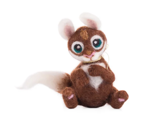 Zacht stuk speelgoed eekhoorn. — Stockfoto