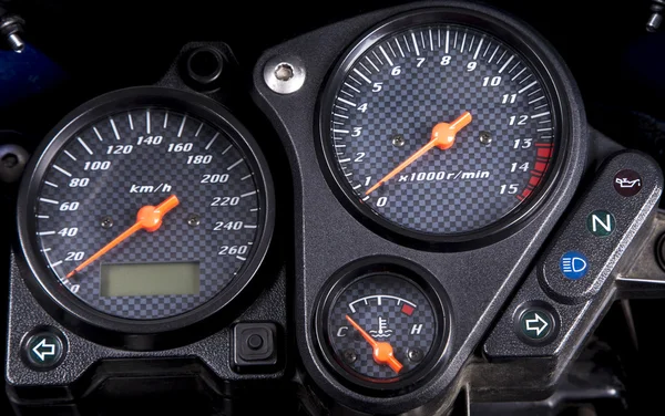 Motorcycle dashboard. — Stock Photo, Image