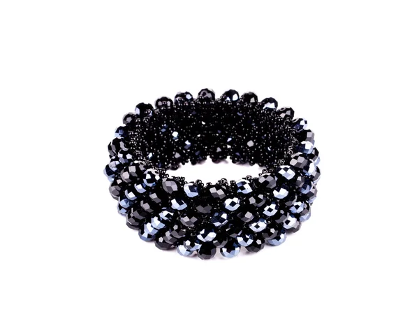 Pulsera negra brillante . — Foto de Stock