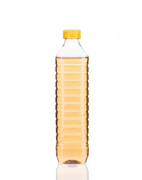 Flasche Sonnenblumenöl. — Stockfoto