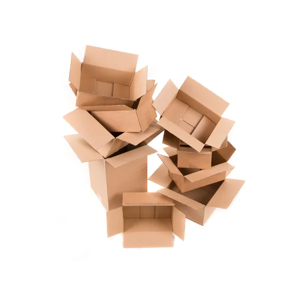 Stack of empty boxes. — Stock Photo, Image