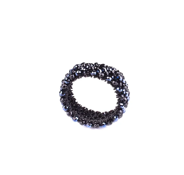 Bracelet from black beads. — Stok fotoğraf