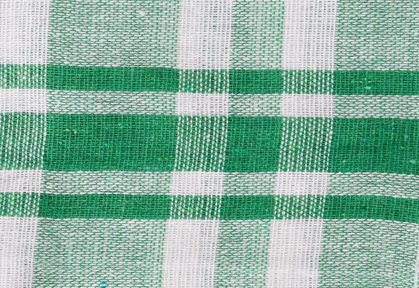 纺织品的绿色条纹 — 图库照片