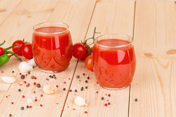 Composición del jugo de tomate — Foto de Stock