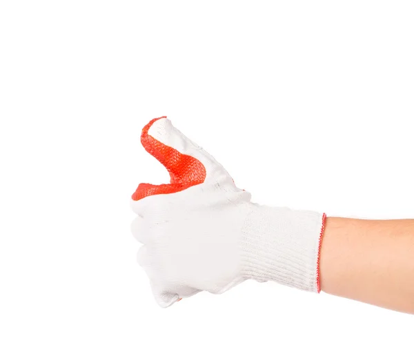 Rubber beschermende handschoen. — Stockfoto