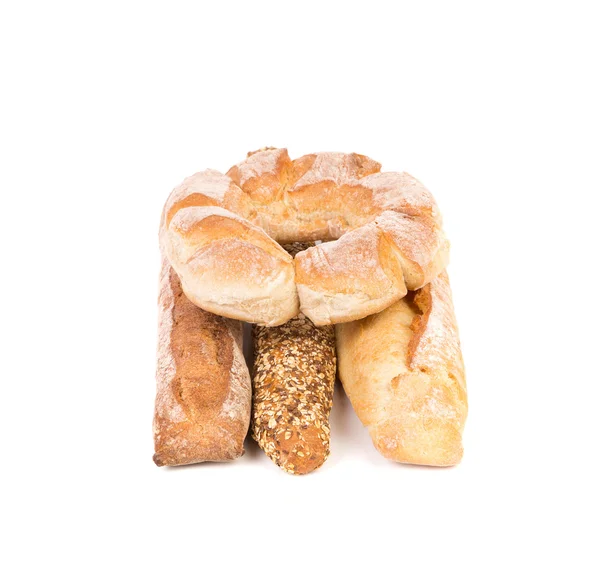 Olika typer av bröd. — Stockfoto