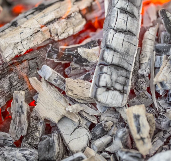 Wooden embers. — Stock Photo, Image