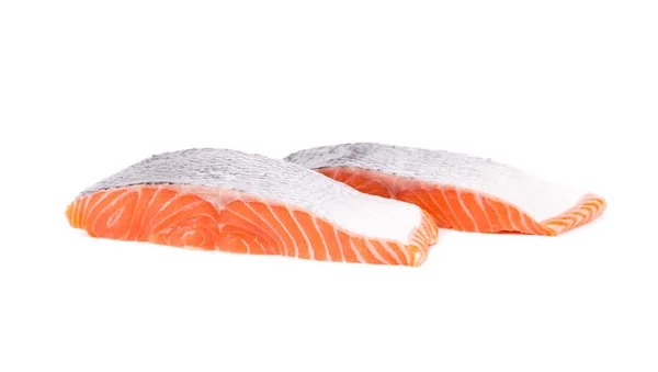 Red salmon fillet slices. — Stock Photo, Image