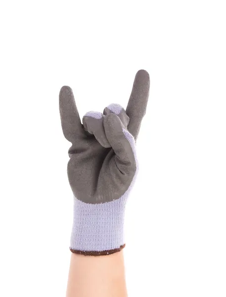 Hand shows rock sign — Stock Photo, Image