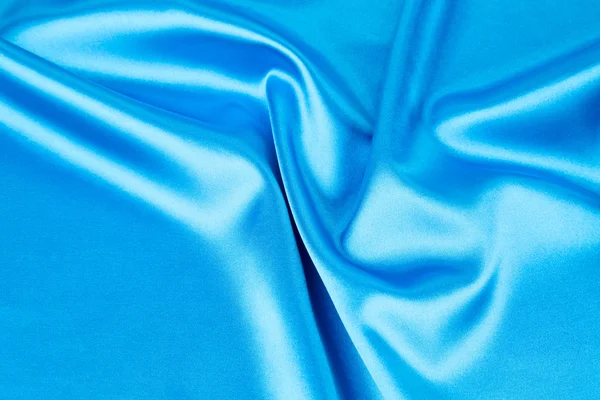 Синий шелковый фон . — стоковое фото