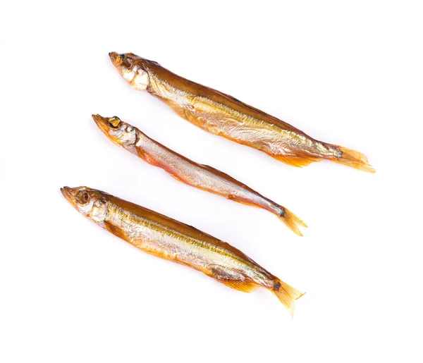 Tre pesci affumicati . — Foto Stock