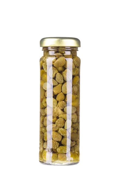 Tasty canned capers. — Stock Photo, Image