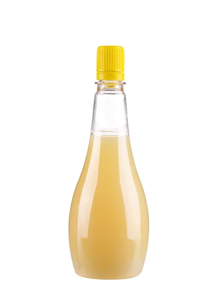 Láhev s citronovou šťávou. — Stock fotografie