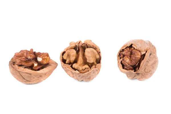 Cracked walnuts. — Stock Photo, Image