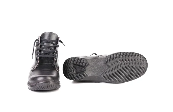 Paar zwarte laarzen. — Stockfoto