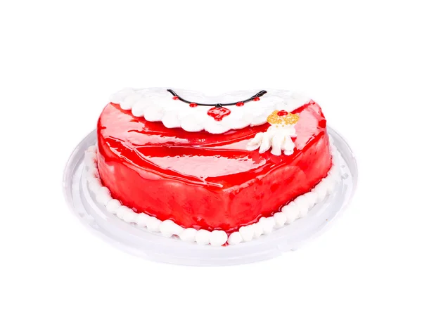 Röd lager tårta. — Stockfoto